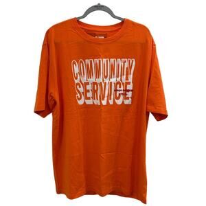 Heron Preston Community Service Jersone T-Shirt 'Orange/White'